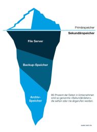 Der Großteil der erzeugten Daten sind Sekundärdaten, die selten benötigt werden (Grafik: Fast LTA).